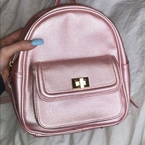 pearl pink forever 21 small backpack